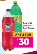 Sparletta & Twist Soft Drinks-For 2 x 2L