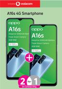 2 x Oppo A16s 4G Smartphone-On 1GB Red Core More Data & Promo 65 PMx30