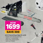 Ryobi 40cc Petrol Chain Saw CS-4016