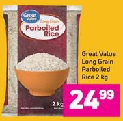Great Value long Grain Parboiled Rice- 2Kg
