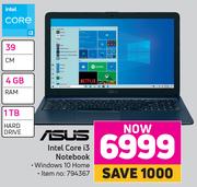 Asus Intel Core i3 Notebook