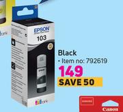 Epson 65ml Ink 103 Ecotank (Black)