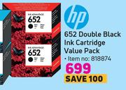 HP 652 Double Black Ink Cartridge Value Pack  