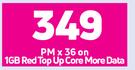 Samsung Galaxy A33 5G Smartphone-On 1GB Red Top Up Core More Data