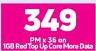 Samsung Galaxy A32 Smartphone-On 1GB Red Top Up Core More Data