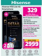 2 x Hisense H50 Lite 4G Smartphone-On 1GB Red Core More Data + On Promo 70