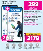 Tecno Spark 7 64GB 4G Smartphone-Each