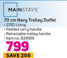 Mainstays 70cm Navy Trolley Duffel