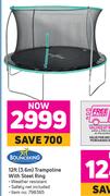 Bounceking 12Ft (3.6m) Trampoline With Steel Ring