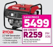 Ryobi 2.7 KW Generator