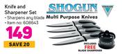 Shogun/Verimark Knife & Sharpener Set