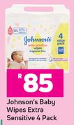 Johnson's Baby Wipes Extra Sensitive 4 Pack