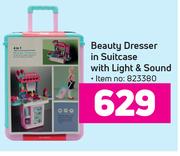 Beauty Dresser In Suitcase With Light & Sound