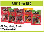Ol'Roy Meaty Treats Assorted-For 5 x 120g