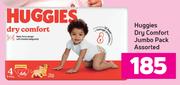 Huggies Dry Comfort Jumbo Pack Assorted