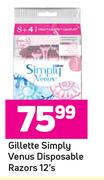 Gillette Simply Venus Disposable Razors-12's