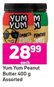Yum Yum Peanut Butter Assorted-400g Each