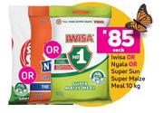 Iwisa Or Nyala Or Super Sun Super Maize Meal-10Kg Each