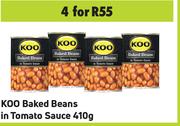 Koo Baked Beans In Tomato Sauce-For 4 x 410g