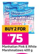 Manhattan Pink & White Marshmallows-For 2 x 400g