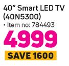 Samsung 40" (101cm) Smart LED TV 40N5300