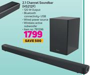 Hisense 2.1 Channel Soundbar HS212F