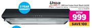 Univa 600mm Cooker Hood (Black) U600B