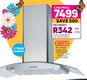 Defy 90cm Island Cooker Hood CH19427CGS