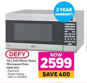 Defy 34L Grill Mirror Glass Microwave Oven DMO 392