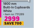 Ucan 1800mm Built In Cupboard White