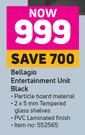 1Bellagio Entertainment Unit Black
