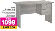 Pacific 2 Drawer Desk