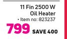 Alva 11 Fin 2500W Oil Heater