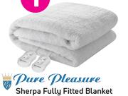 Pure Pleasure Sherpa Queen Fully Fitted Blanket