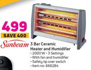 Sunbeam 3 Bar Ceramic Heater & Humidifier