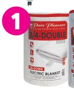 Pure Pleasure Non Fitted 3/4 Electric Blanket 110 x 150cm