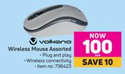 Volkano Wireless Mouse Assorted-Each
