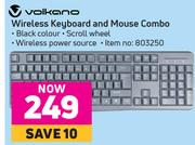 Volkano Wireless Keyboard & Mouse Combo