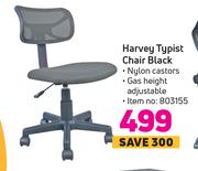 Harvey Typist Chair Black