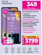 2 x Vivo Y21s 4G Smartphone-On 1GB Red Top Up Core More Data + On Promo 70