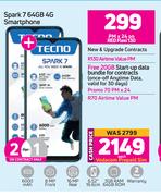 Tecno Spark 7 64GB 4G Smartphone-Each