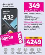 Samsung Galaxy A32 Smartphone-On 1GB Red Top Up Core More Data