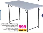 Lifetime 1.22m Table Folding