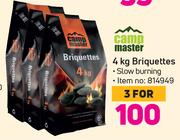 Campmaster Briquettes-For 3 x 4Kg