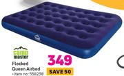 Campmaster Flocked Queen Airbed