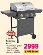 Expert Grill 3 Burner Patio Gas Braai