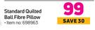Always Home Standard Quolted Ball Fibre Pillow