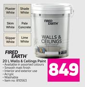 Fired Earth Walls & Ceilings Paint-20L