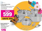Mainstays 13 Piece Stainless Steel Cookware Set