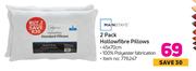 Mainstays 2 Pack Hollow Fibre Pillows-45 x 70cm